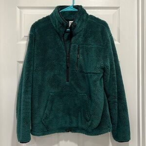 PINK Sherpa Quarter Zip Pullover